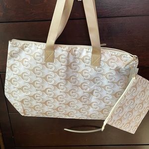 GEOMETRIC-PRINT TOTE-BAG-IN-A-BAG CHICO’S WRISTLET